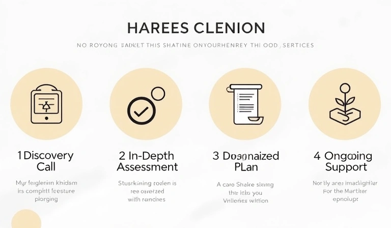 Infographic showing the four steps of the wellness process